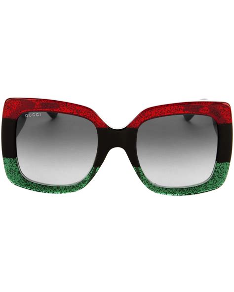 gucci 55mm glitter square sunglasses|Gucci sunglasses clearance.